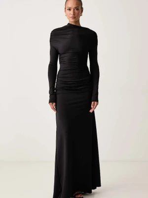 Victoria Beckham sukienka drapowana czarny