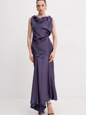 Victoria Beckham sukienka drapowana z wiskozą