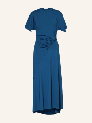 Victoria Beckham Sukienka Koktajlowa Blousey Z Dżerseju blau NIEBIESKI