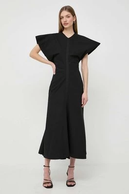Victoria Beckham sukienka kolor czarny maxi rozkloszowana 1124WDR005283A