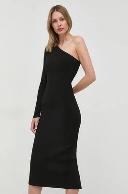 Victoria Beckham sukienka kolor czarny midi dopasowana