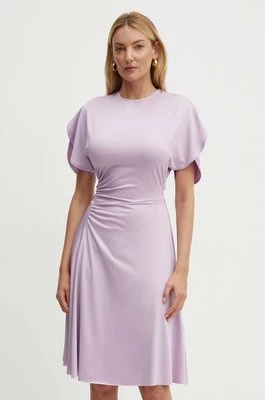 Victoria Beckham sukienka kolor fioletowy mini rozkloszowana 1324JDR005611A