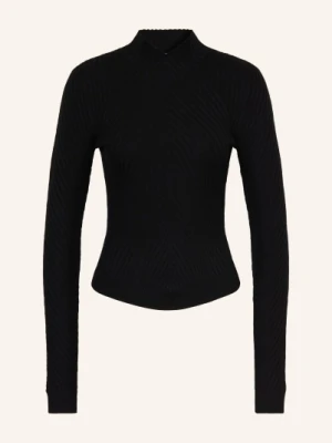 Victoria Beckham Sweter Z Wełny Merynosowej schwarz CZARNY