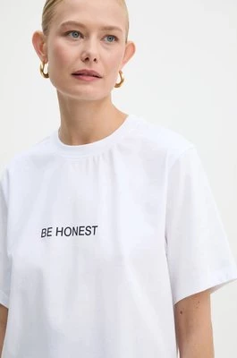 Victoria Beckham t-shirt bawełniany damski kolor biały 1125JTS006137A