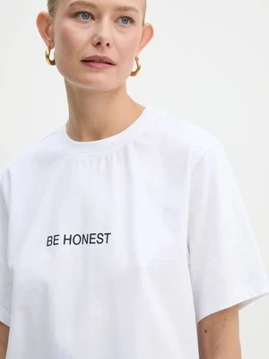 Victoria Beckham t-shirt bawełniany damski kolor biały 1125JTS006137A