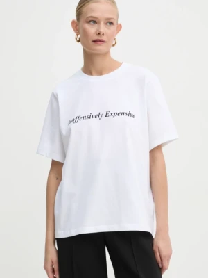 Victoria Beckham t-shirt bawełniany damski kolor biały 1125JTS006356A