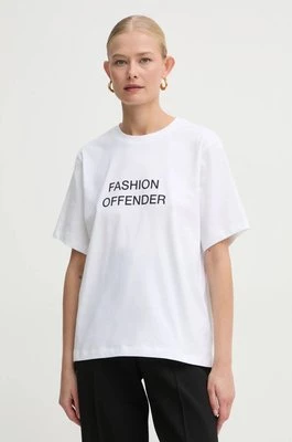 Victoria Beckham t-shirt bawełniany damski kolor biały 1125JTS006357A