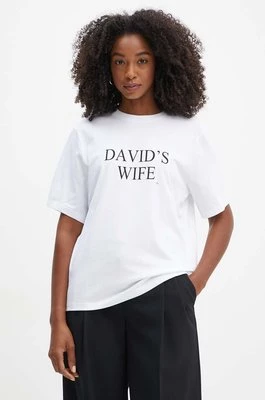 Victoria Beckham t-shirt bawełniany damski kolor biały 1324JTS005886A