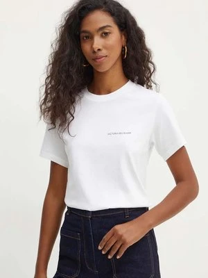 Victoria Beckham t-shirt bawełniany damski kolor biały 1424JTS005890A