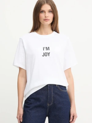 Victoria Beckham t-shirt bawełniany damski kolor biały 1425JTS007015A