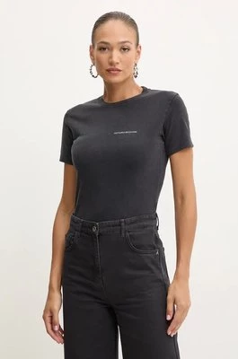 Victoria Beckham t-shirt bawełniany damski kolor czarny 1424JTS005890B