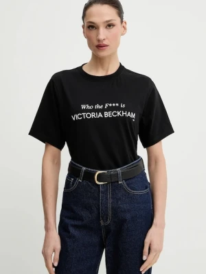 Victoria Beckham t-shirt bawełniany damski kolor czarny 1424JTS005949A
