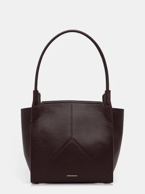 Victoria Beckham torebka skórzana kolor bordowy B325AAC006915A
