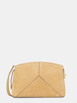 Zdjęcie produktu Victoria Beckham torebka zamszowa kolor beżowy B225AAC006556A