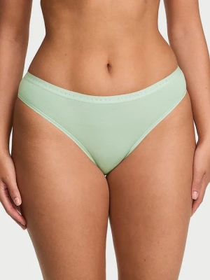 Victoria's Secret Majtki bawełniane Bikini Zielony