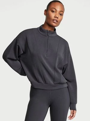 Victoria's Secret Bluza z krótkim suwakiem Sandwash Half-Zip