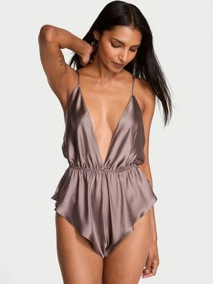 Victoria's Secret Kombinezon satynowy do spania Flutter Romper