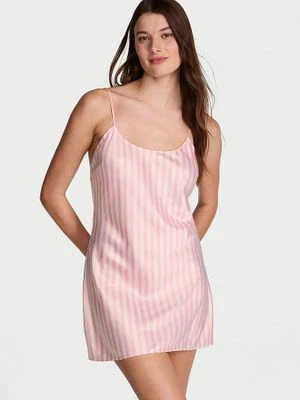 Victoria's Secret Koszulka nocna satynowa Heritage Stripe Slip