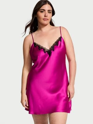 Victoria's Secret Koszulka nocna satynowa Satin and Rose Slip