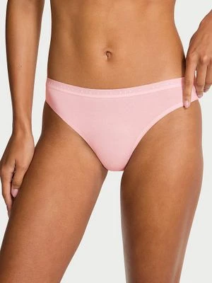 Victoria's Secret Majtki bawełniane Bikini Różowy