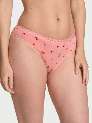 Victoria's Secret Majtki bawełniane Bikini Z nadrukiem