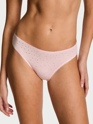 Victoria's Secret Majtki bawełniane z cekinami Sparkle Bikini