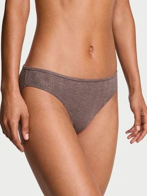 Victoria's Secret Majtki z modalu Ultra-Fine Bikini Brązowy
