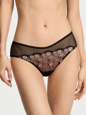 Victoria's Secret Majtki z siateczki Tease Rose Cheeky