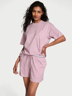 Victoria's Secret Piżama bawełniana z krótkimi rękawami i szortami