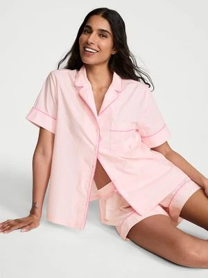 Victoria's Secret Piżama bawełniana z szortami Heritage