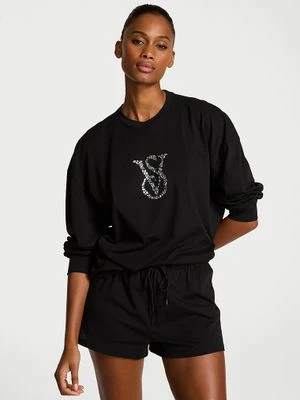 Victoria's Secret Piżama bawełniana z szortami Shine