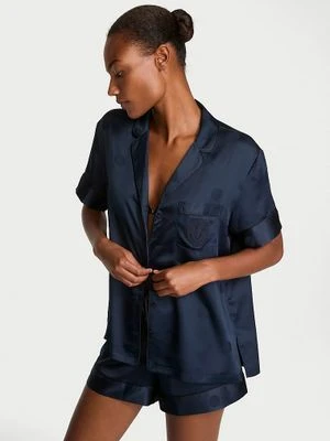 Victoria's Secret Piżama satynowa błyszcząca z szortami Glazed Satin