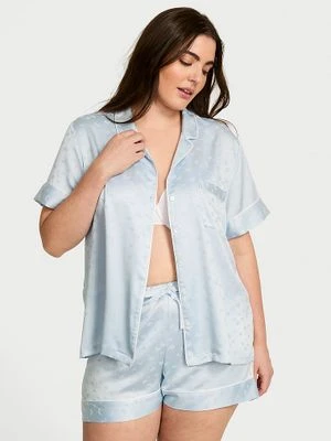 Victoria's Secret Piżama satynowa błyszcząca z szortami Glazed Satin