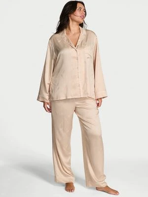 Victoria's Secret Piżama satynowa Glazed Champagne