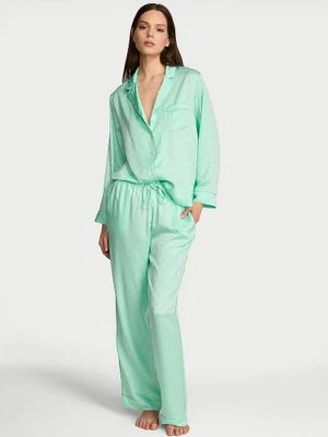Victoria's Secret Piżama satynowa z długimi rękawami Signature