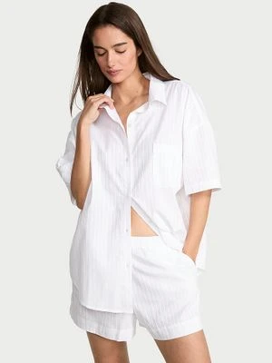 Victoria's Secret Piżama z bawełny i modalu - bluzka i szorty