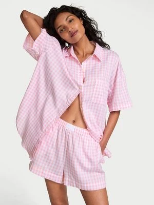 Victoria's Secret Piżama z bawełny i modalu - bluzka i szorty