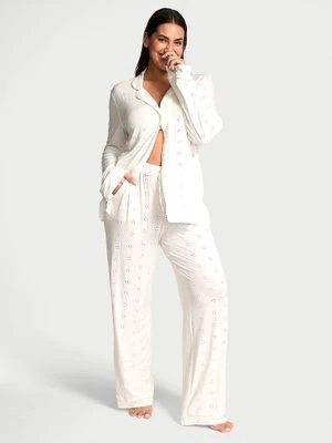 Victoria's Secret Piżama z modalu z długimi spodniami Eyelet