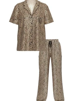 Victoria's Secret Satynowa piżama z krótkim rękawem