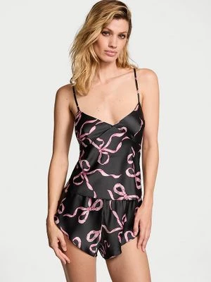 Victoria's Secret Satynowy zestaw do spania Cami Set