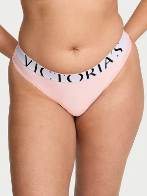 Victoria's Secret Stringi z logo Cool Różowy