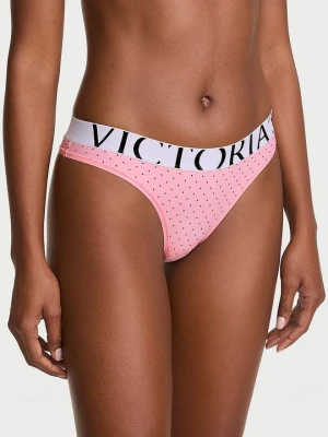 Victoria's Secret Stringi z logo Cool Różowy
