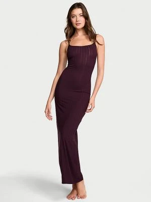 Victoria's Secret Sukienka długa maxi z modalu Ultra-Fine Slip