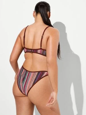 Victoria's Secret Swim Dół od bikini Shimmer Stripe Brazilian