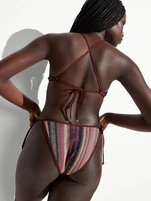 Victoria's Secret Swim Dół od bikini Shimmer Stripe Cheeky