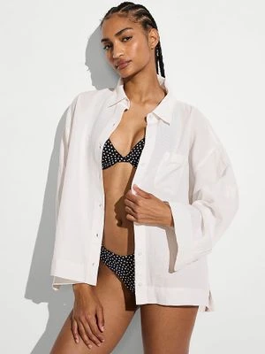 Victoria's Secret Swim Lniana koszula-sukienka na plażę Beachwear