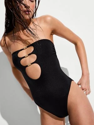 Victoria's Secret Swim Strój kąpielowy jednoczęściowy dwustronny Cut-Out Rings