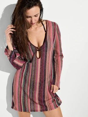 Victoria's Secret Swim Sukienka mini na plażę Beachwear Shimmer Knit 7L3K