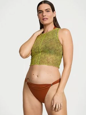 Victoria's Secret Swim Top z siateczki na plażę Beachwear 74IR