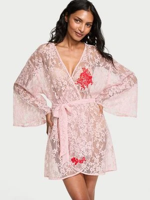 Zdjęcie produktu Victoria's Secret Szlafrok koronkowy prześwitujący Dare to Dream
